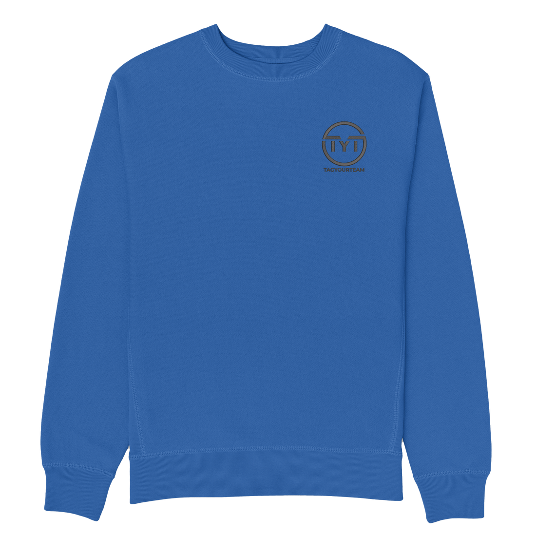 Embroidered Logo Crewneck - Red - Tag Your Team