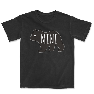 MINI BEAR Black White Tee