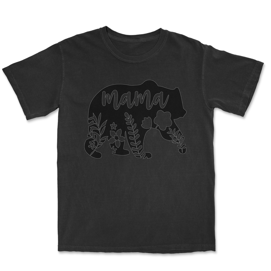 Mama Bear Black Design T-Shirt