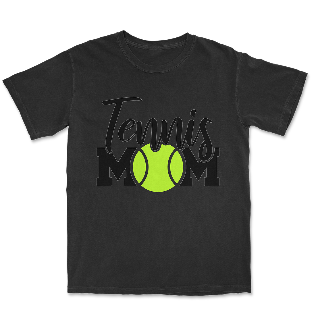 Tennis Mom Black Design T-Shirt