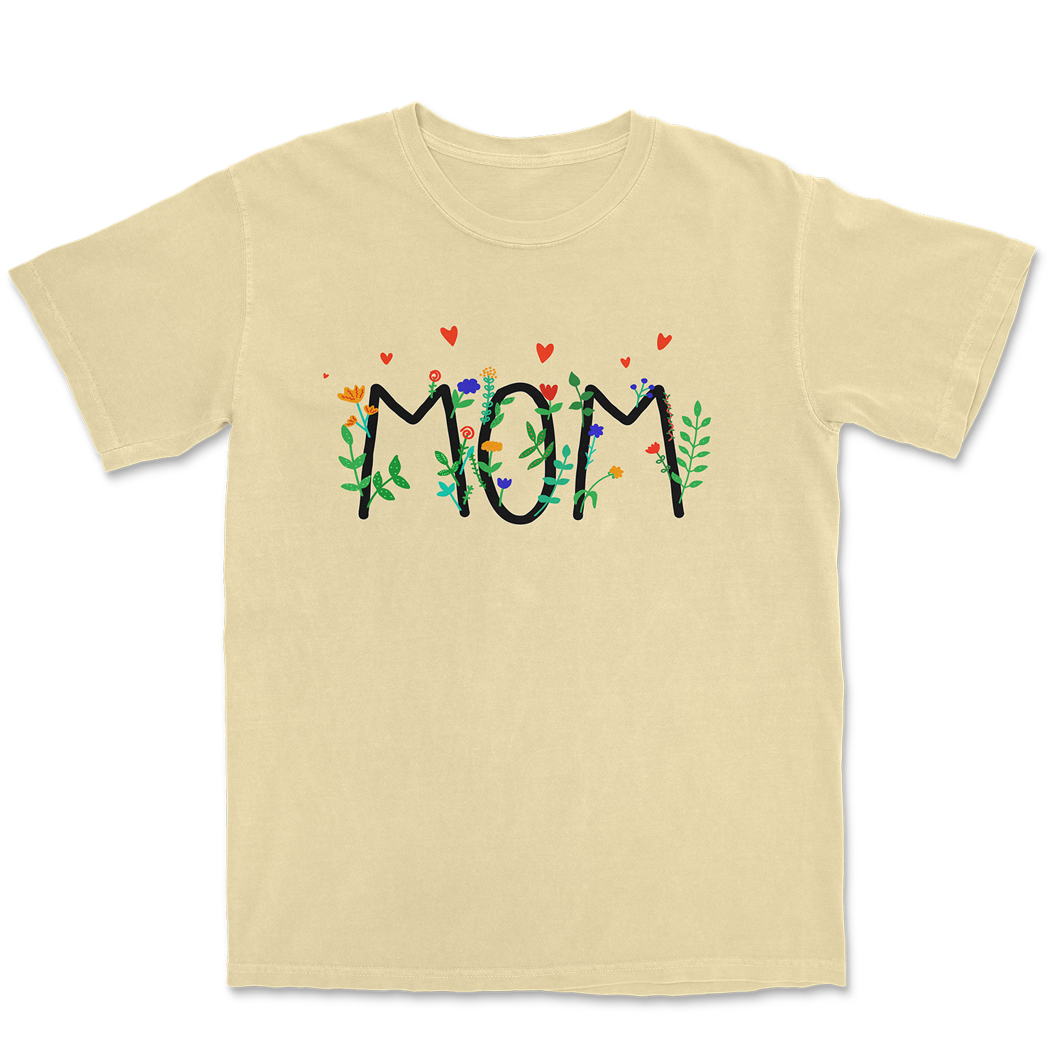 Garden Mom Black Design T-shirt