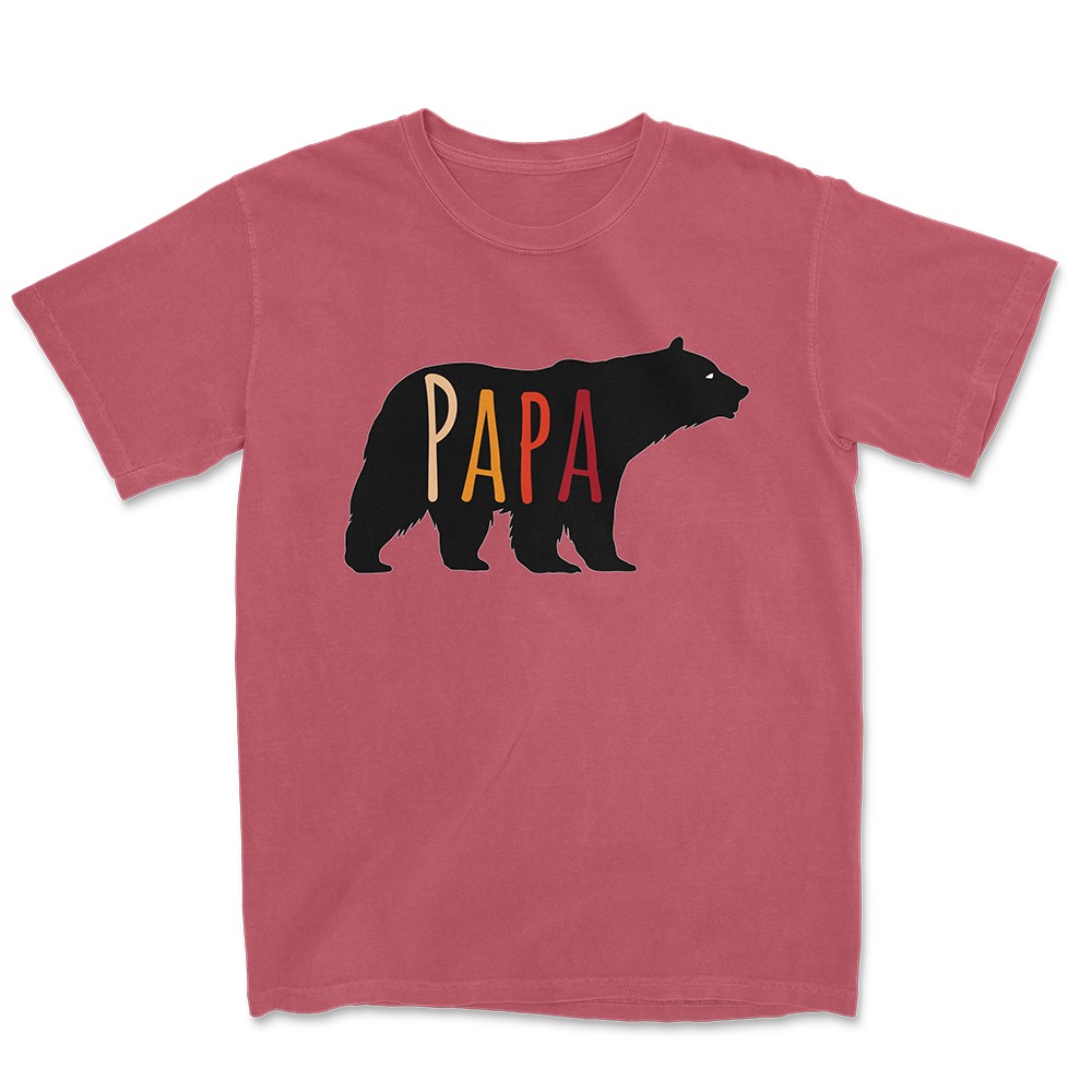 PAPA BEAR Black Color T-Shirt