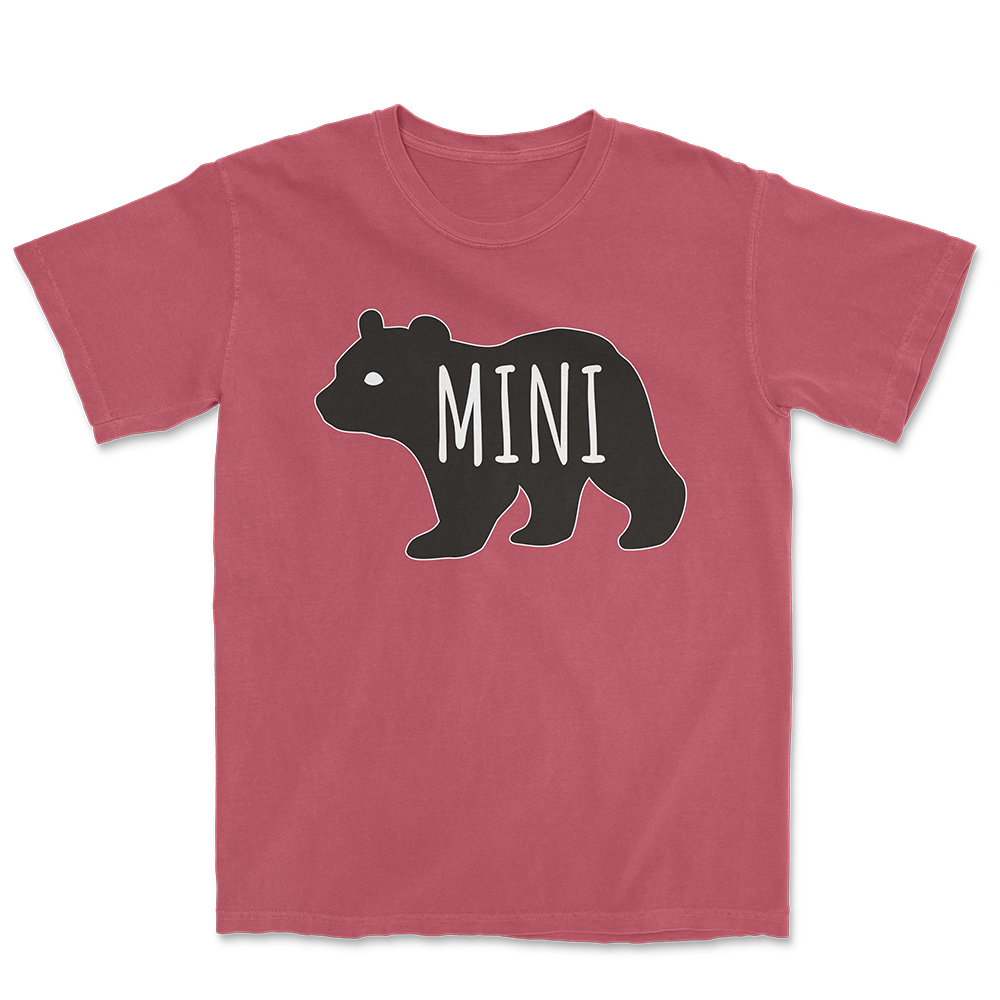 MINI BEAR Black White Tee
