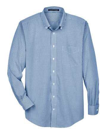Men's Gingham Check Woven Dress Shirt | Devon & Jones