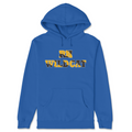 Blue hoodie with 'RH Wildcat' text on a white background