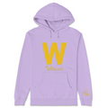 Purple hoodie with a yellow 'W' and 'Wildcats' text on a white background