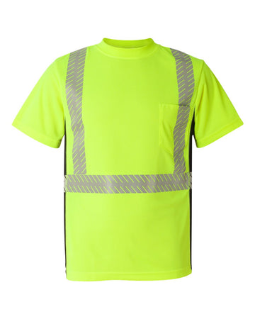 Unisex Class 2 High-Visibility Short-Sleeve Safety Shirt Kishigo