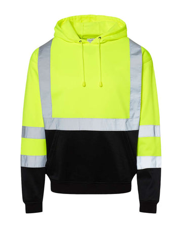 Unisex Class 3 High-Visibility Hooded Sweatshirt | Kishigo