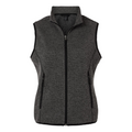 North End Custom Embroidered Women's Jasper Jacquard Fleece Vest - Tag Your Team