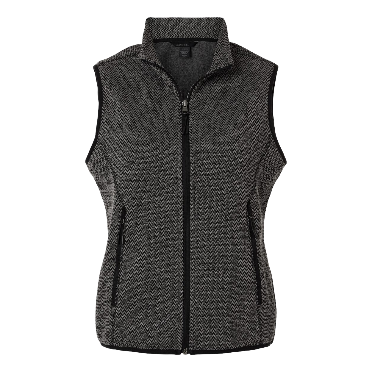 North End Custom Embroidered Women's Jasper Jacquard Fleece Vest - Tag Your Team