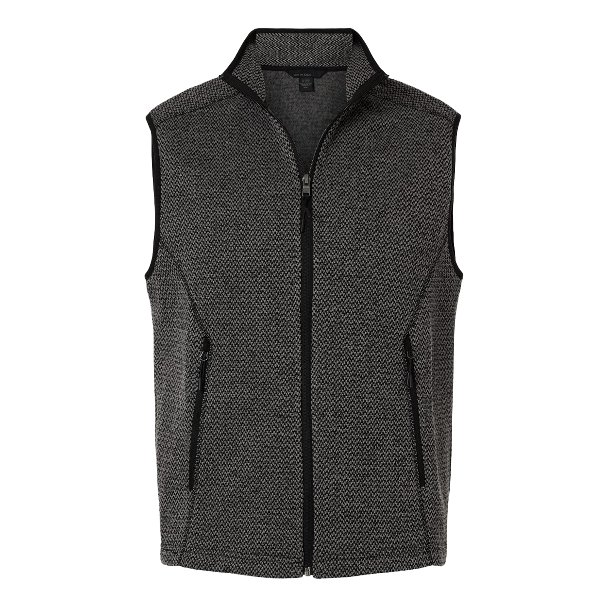 North End Custom Embroidered Men's Jasper Jacquard Fleece Vest - Tag Your Team