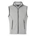 North End Custom Embroidered Men's Jasper Jacquard Fleece Vest - Tag Your Team