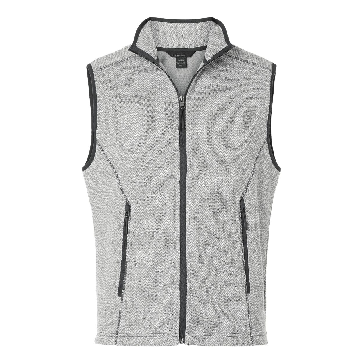 North End Custom Embroidered Men's Jasper Jacquard Fleece Vest - Tag Your Team