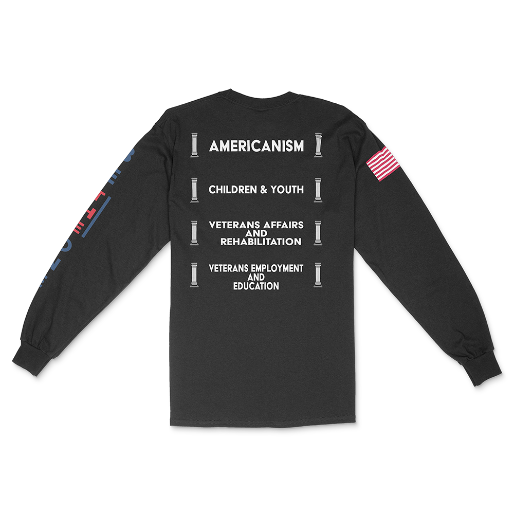 American Legion Fundraiser – Black Long Sleeve T-Shirt - Tag Your Team