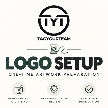 Embroidery Logo Setup — One-Time
