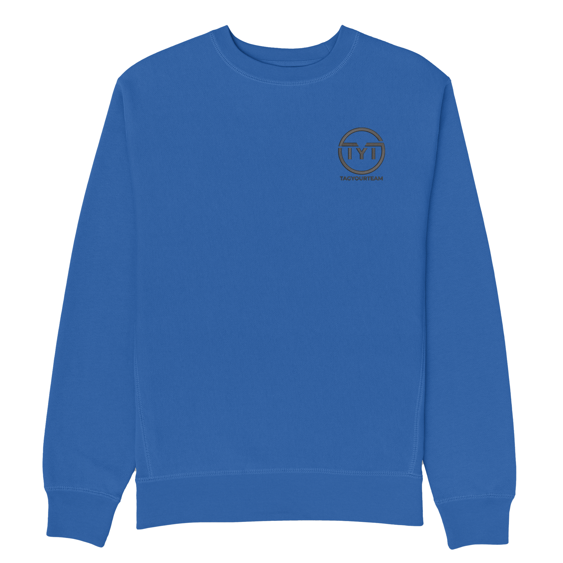 Embroidered Logo Crewneck - Royal Blue - Tag Your Team
