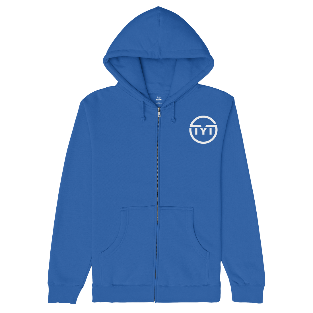 Printed Logo Zip-up Hoodie - Royal Blue - Tag Your Team