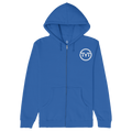 Printed Logo Zip-up Hoodie - Royal Blue - Tag Your Team