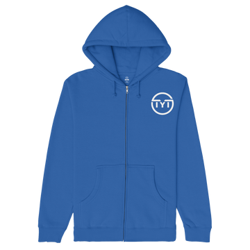 Printed Logo Zip-up Hoodie - Royal Blue - Tag Your Team